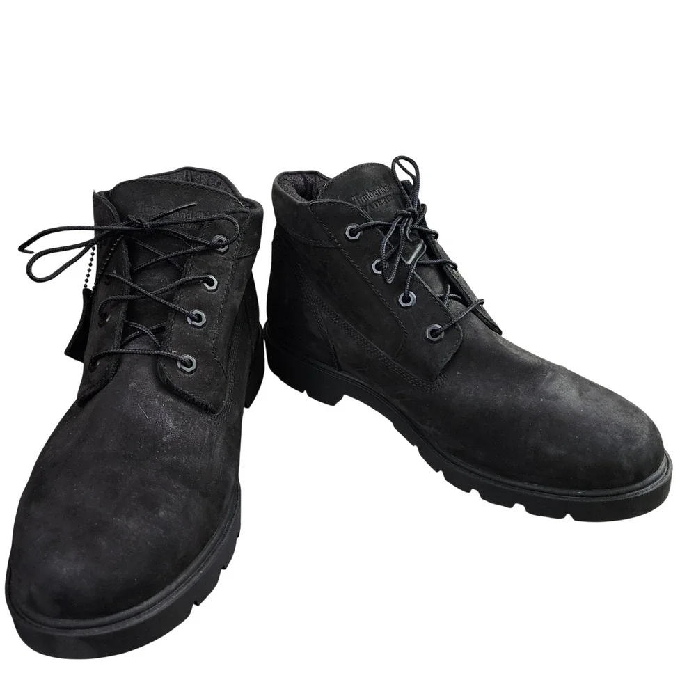 Timberland Black Suede Lace-Up Boots Timberland 6 inch lace up waterproof boot in black | ASOS main image 2